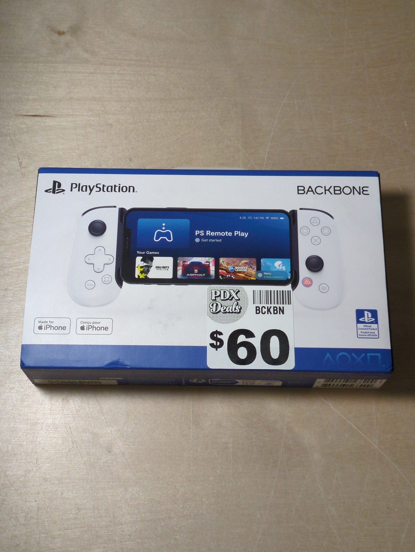 Backbone - One - PlayStation Edition (Lightning) - Mobile Gaming Controller for iPhone - White - Retail $84