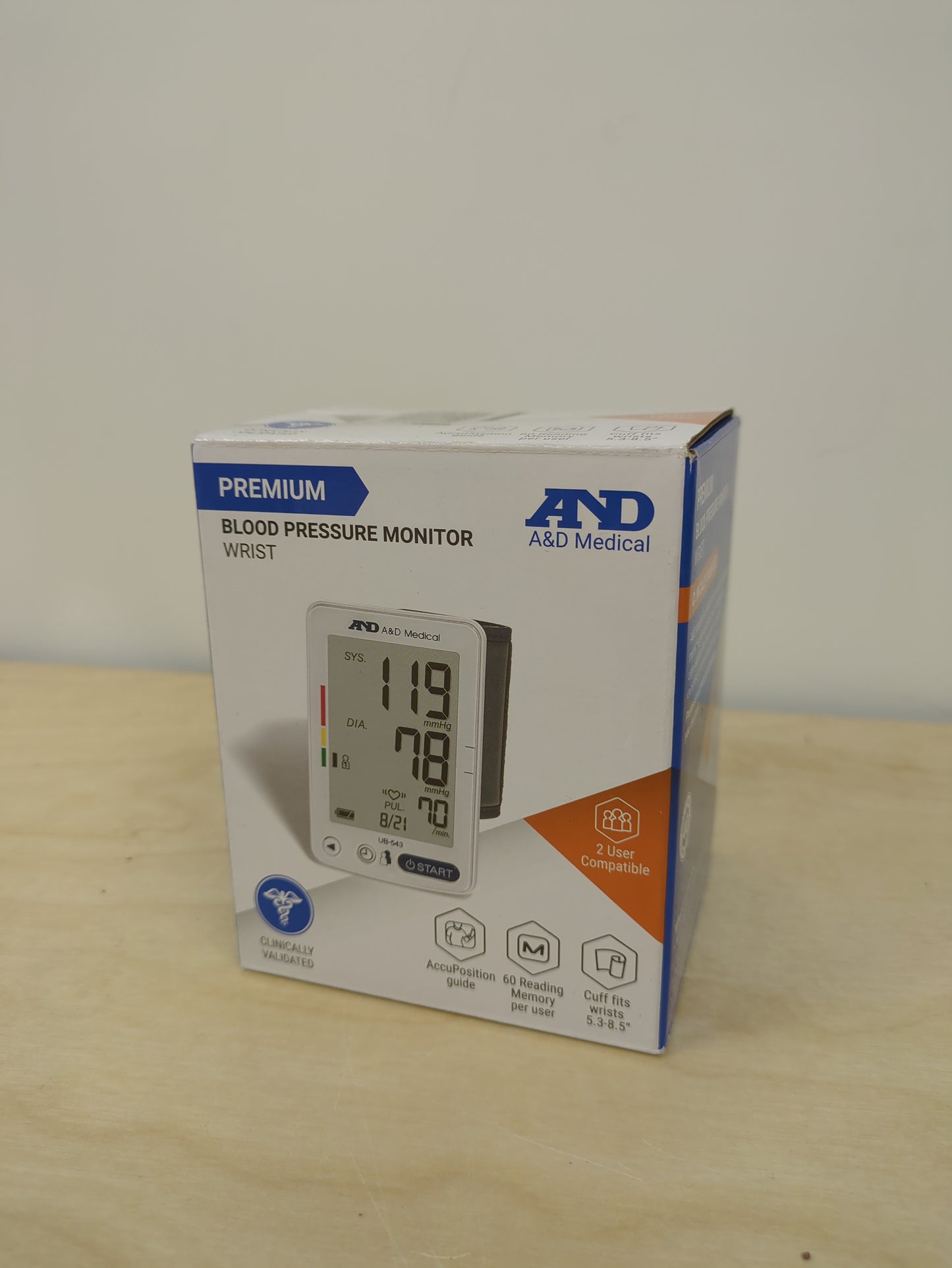 A&D Medical Premium Digital Wrist Blood Pressure Monitor