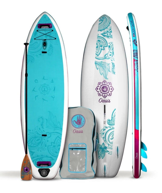 NEW - Body Glove Oasis 10’ Inflatable Stand Up YOGA Paddle Board Package