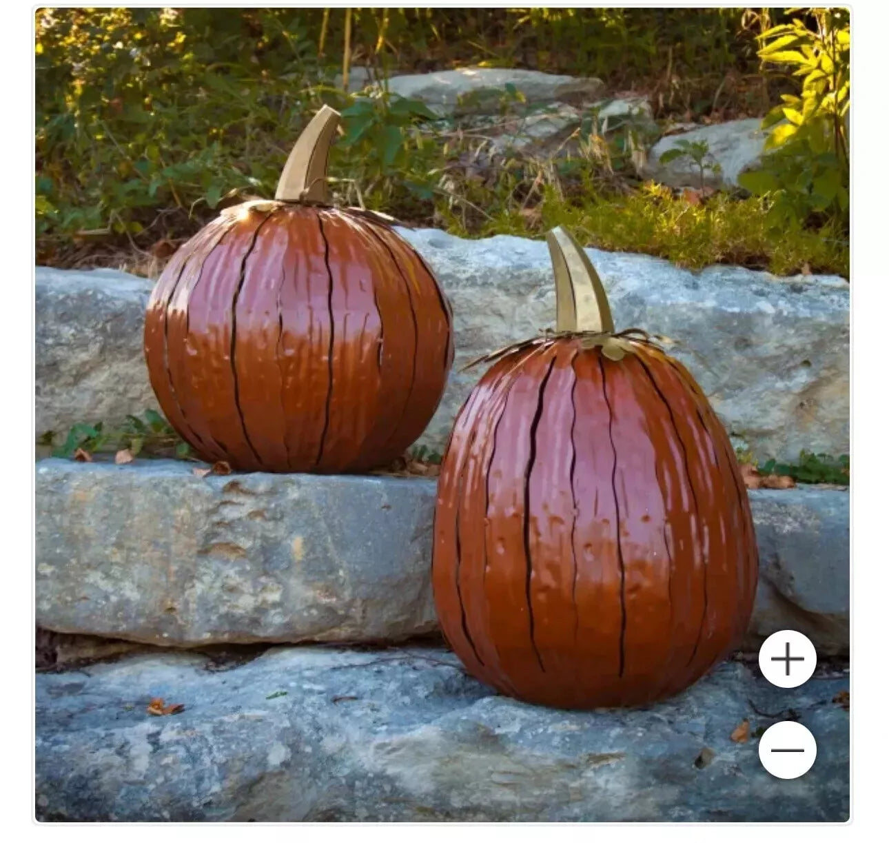 NEW - Pumpkin Luminary Set By Desert Steel - Retail $86