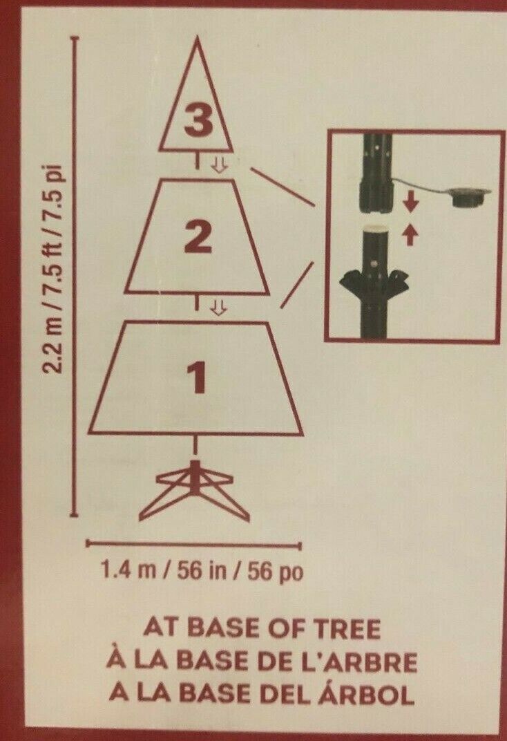 Costco - 7.5′ Pre-Lit Radiant Micro LED Artificial Christmas Tree - Retail $499