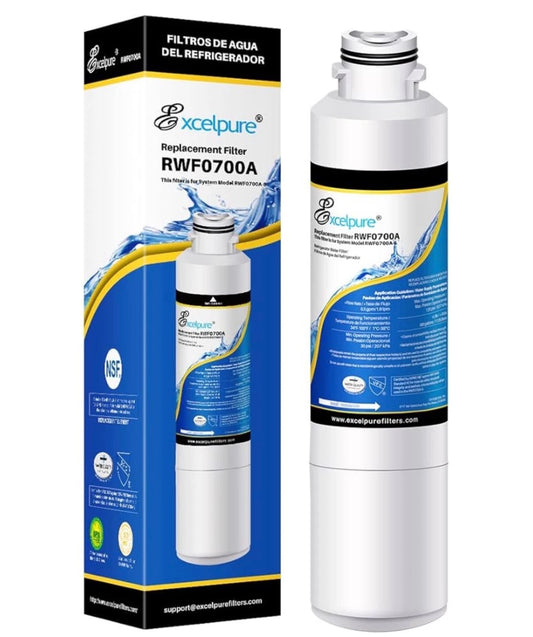 EXCELPURE RWF0700A Refrigerator Water Filter Replacement Cartridge NSF Certified