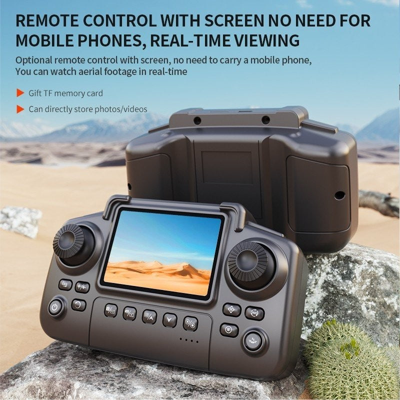 E99 Drone, Remote Control with Screen, Camera, Obstacle Avoidance, Foldable Arms