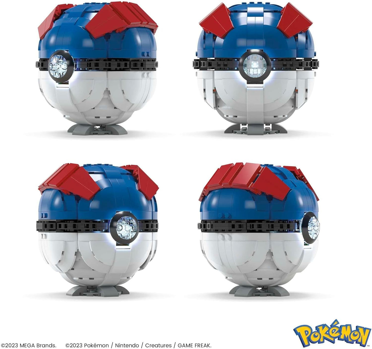 MEGA Pokémon Building Toys for Adults, Buildable Jumbo Great Ball with 299 Piece