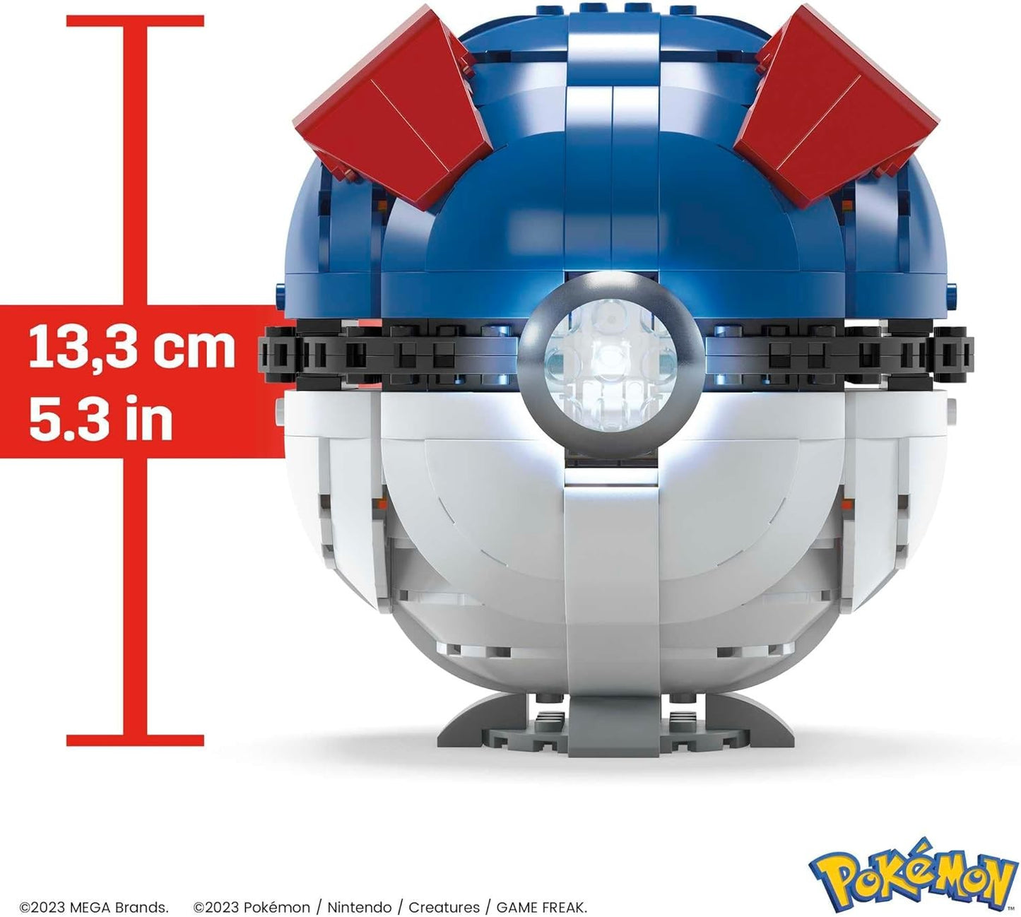 MEGA Pokémon Building Toys for Adults, Buildable Jumbo Great Ball with 299 Piece