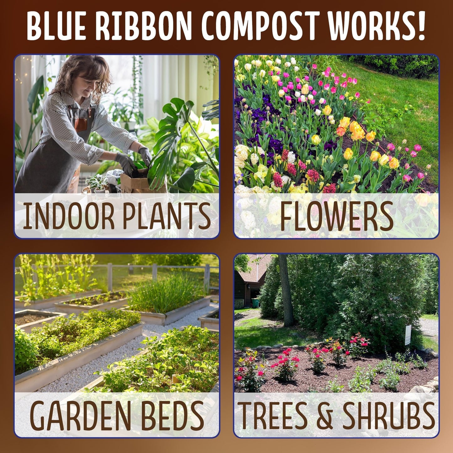 Ribbon Organics OMRI Certified Organic Compost Size: 7.9 Gallons, 32-35 Pound...