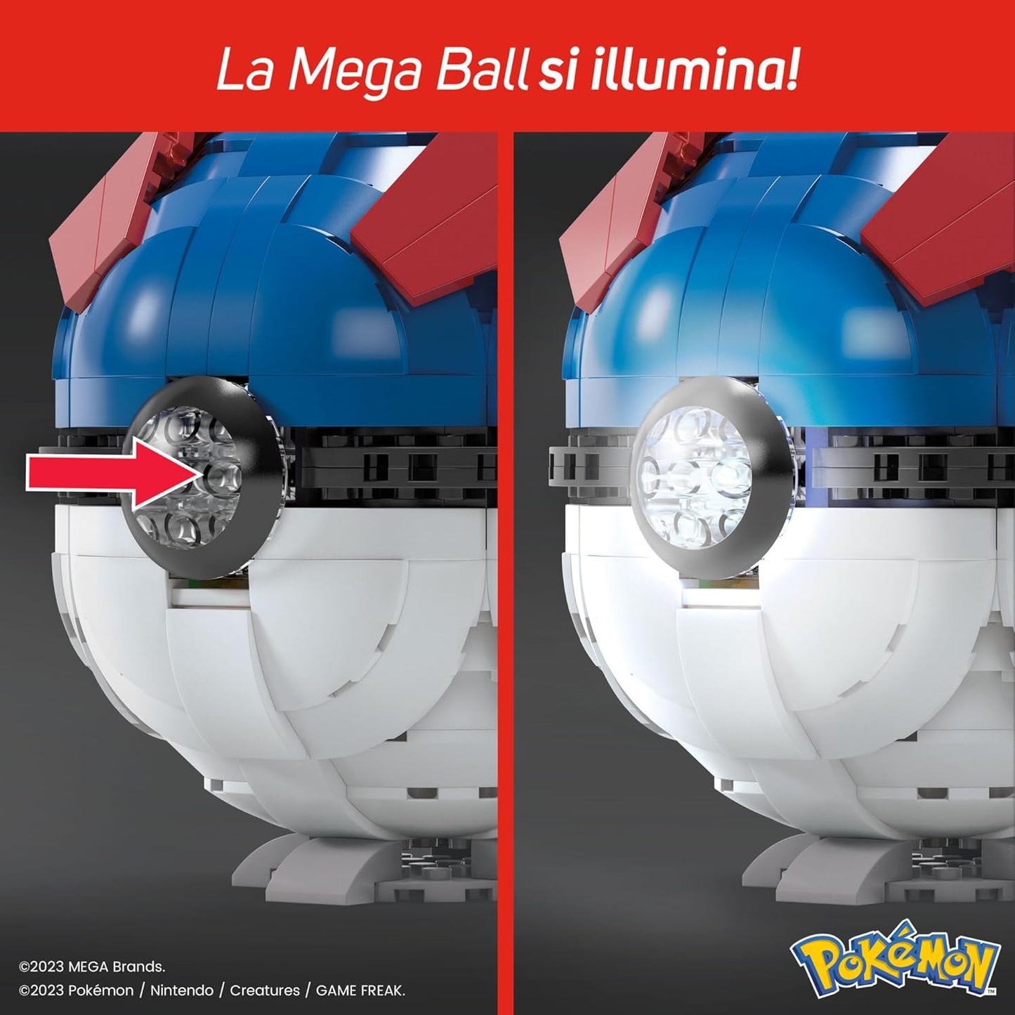 MEGA Pokémon Building Toys for Adults, Buildable Jumbo Great Ball with 299 Piece