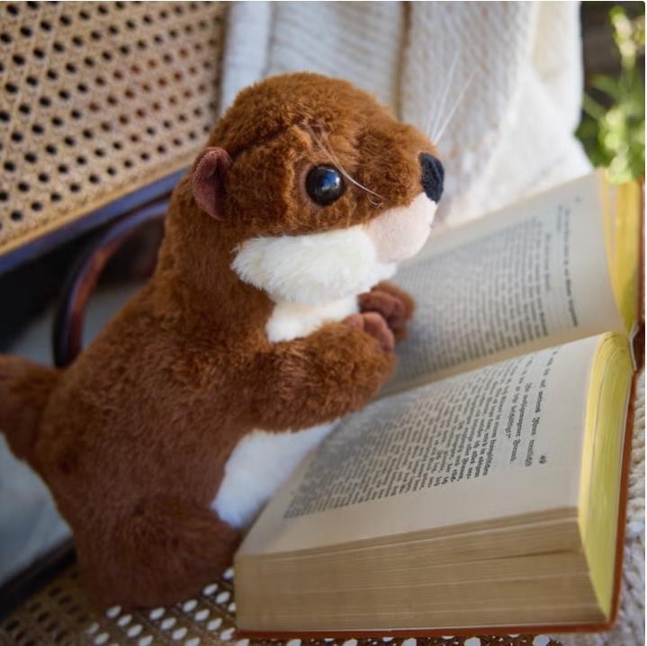 Hugz Weighted Plush Stuffed Animal Otter Sensory Calming Brown Anxiety Relief