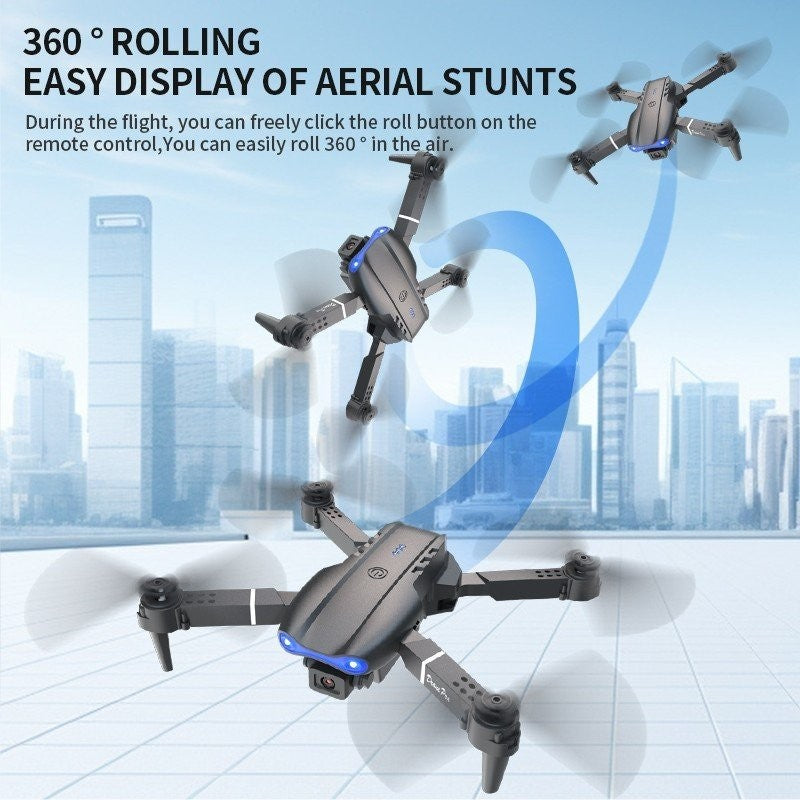 E99 Drone, Remote Control with Screen, Camera, Obstacle Avoidance, Foldable Arms