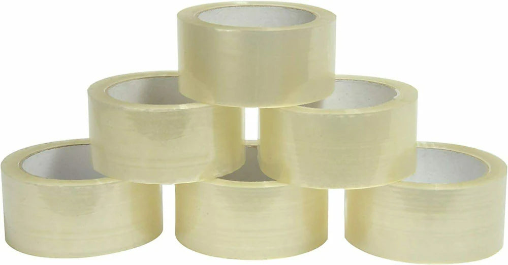 Packaging Tape, 1.9 in x 60.3 yards, 2.0mil Thickness (6 Rolls)