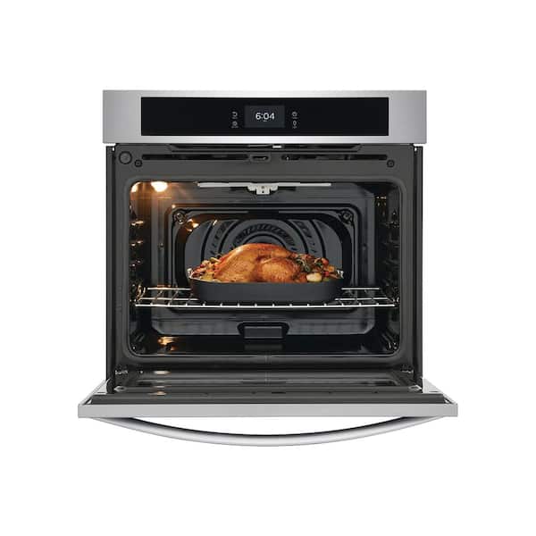 Frigidaire 30 in. Single Electric Built-In Wall Oven with Convection in Stainless Steel FCWS3027AS