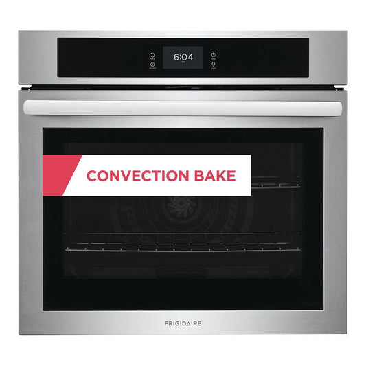Frigidaire 30 in. Single Electric Built-In Wall Oven with Convection in Stainless Steel FCWS3027AS