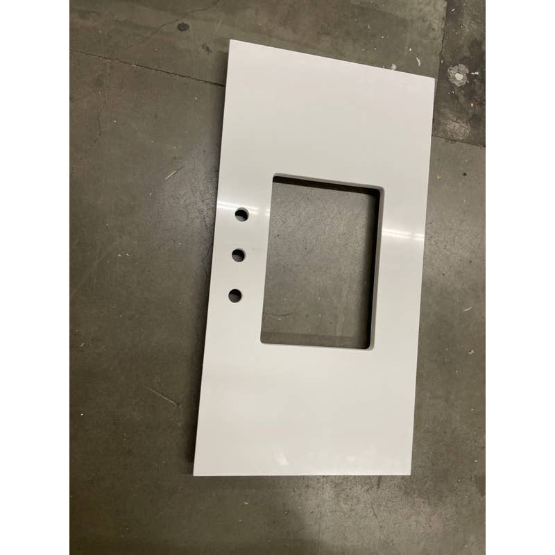 Quartz Bathroom Countertop - 42" x 22" - 3 Hole