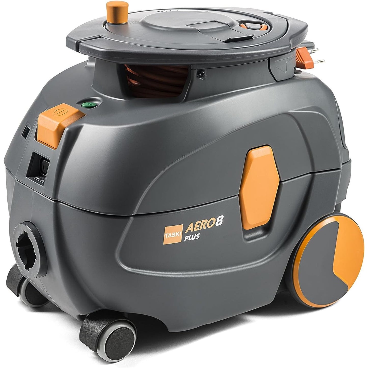 NEW - TASKI Aero 8 Plus Canister Dry Vacuum, 3.5 gallon, Grey/Orange - Retail $299