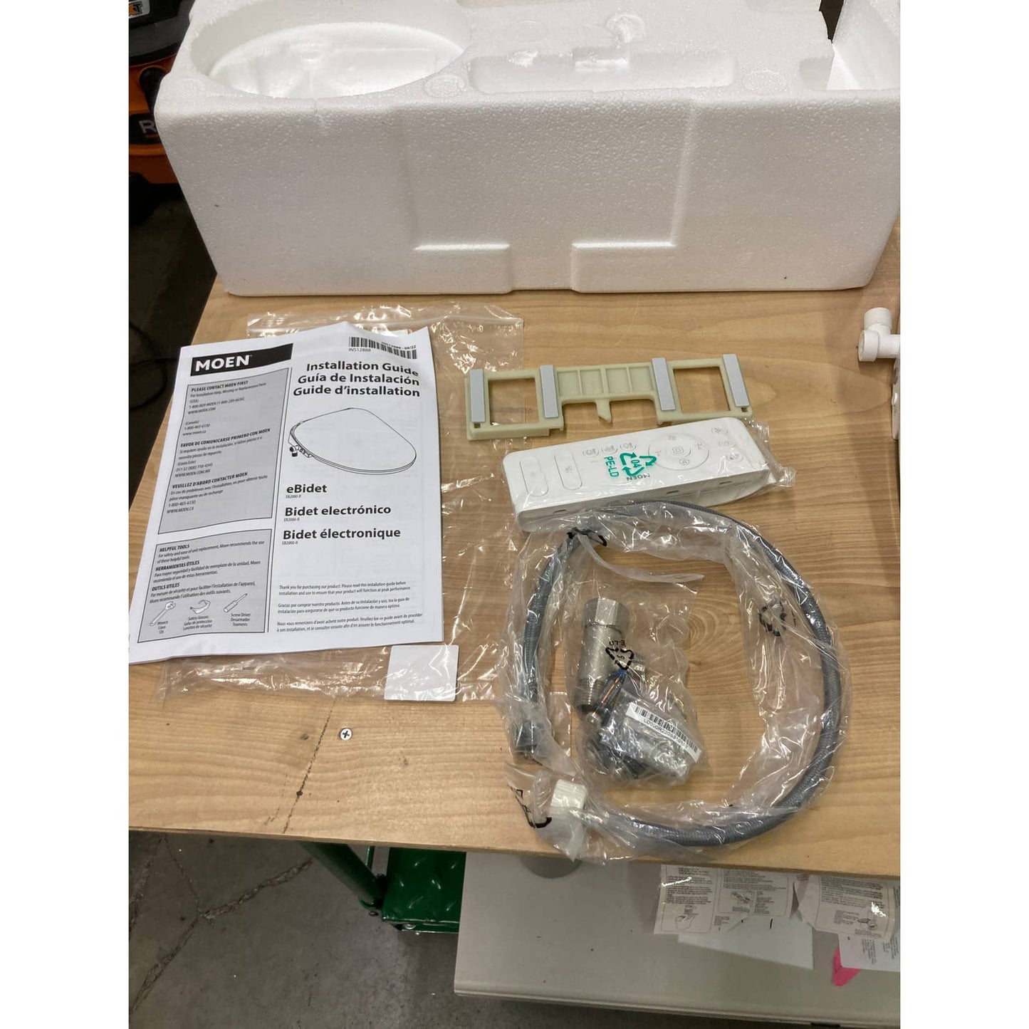 NEW - Moen 5-Series Premium Electronic Add-On Bidet Toilet Seat, Bowl Shape: Round - Retail $399