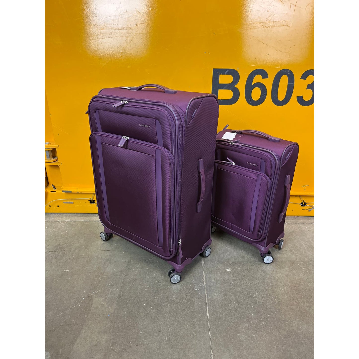 NEW - Samsonite Deep Purple Renew 2-piece Softside Set - Retail $199