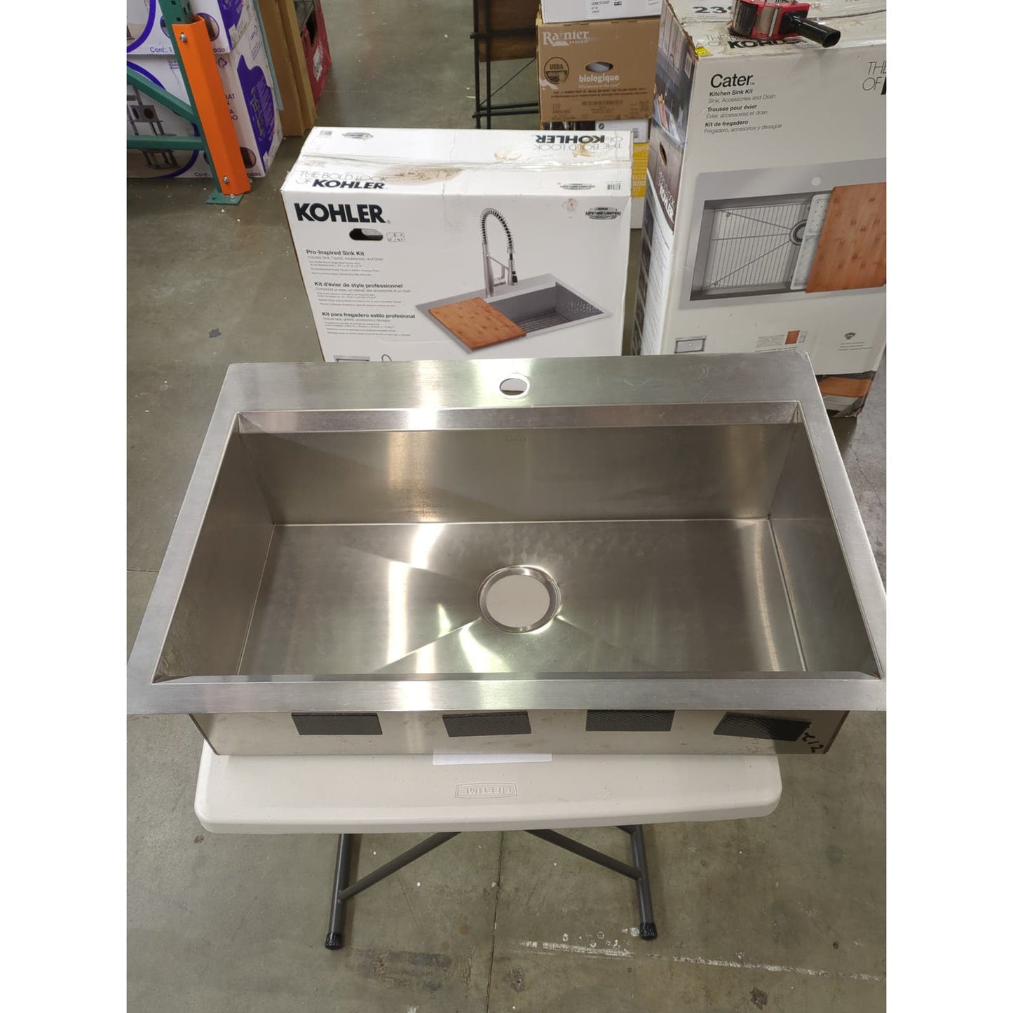 Lightly Used - Costco - Kohler Pro-Inspired Kitchen Sink Kit - Retail $359