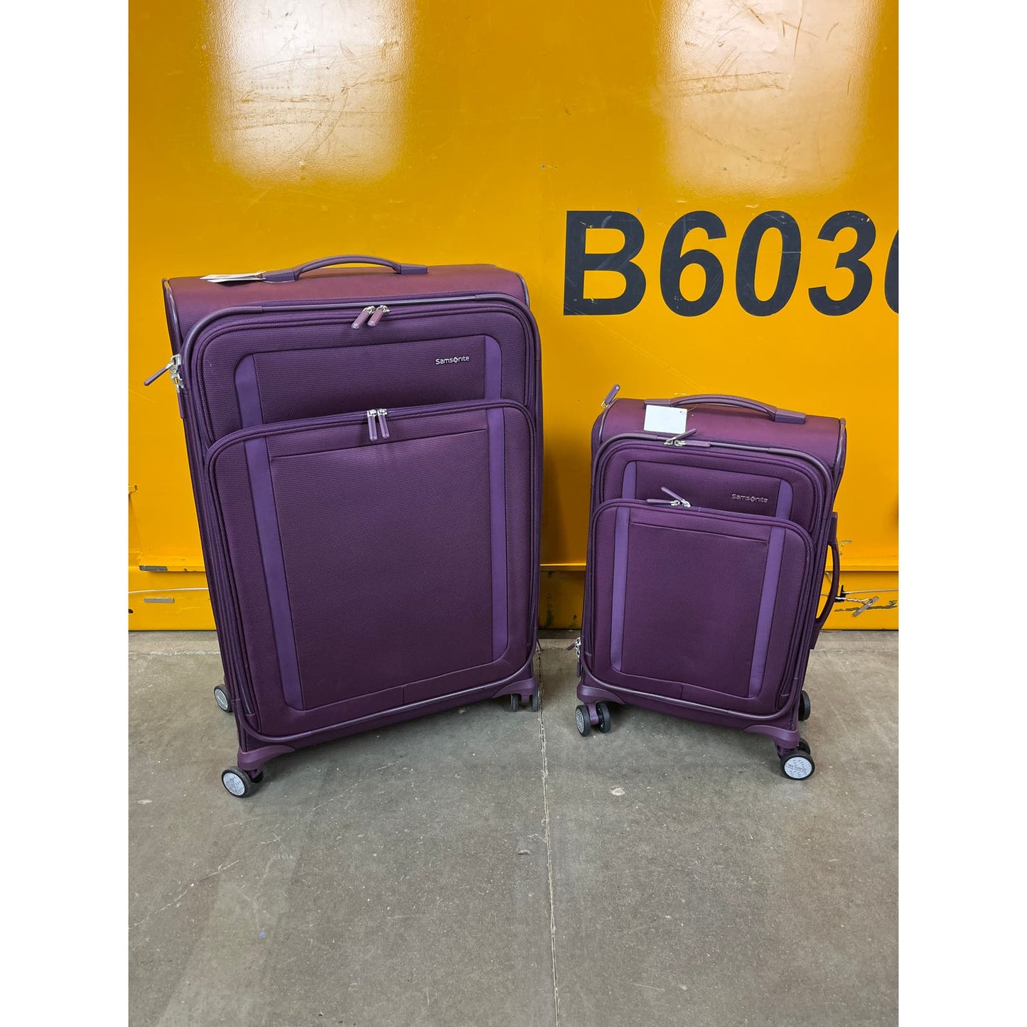 NEW - Samsonite Deep Purple Renew 2-piece Softside Set - Retail $199