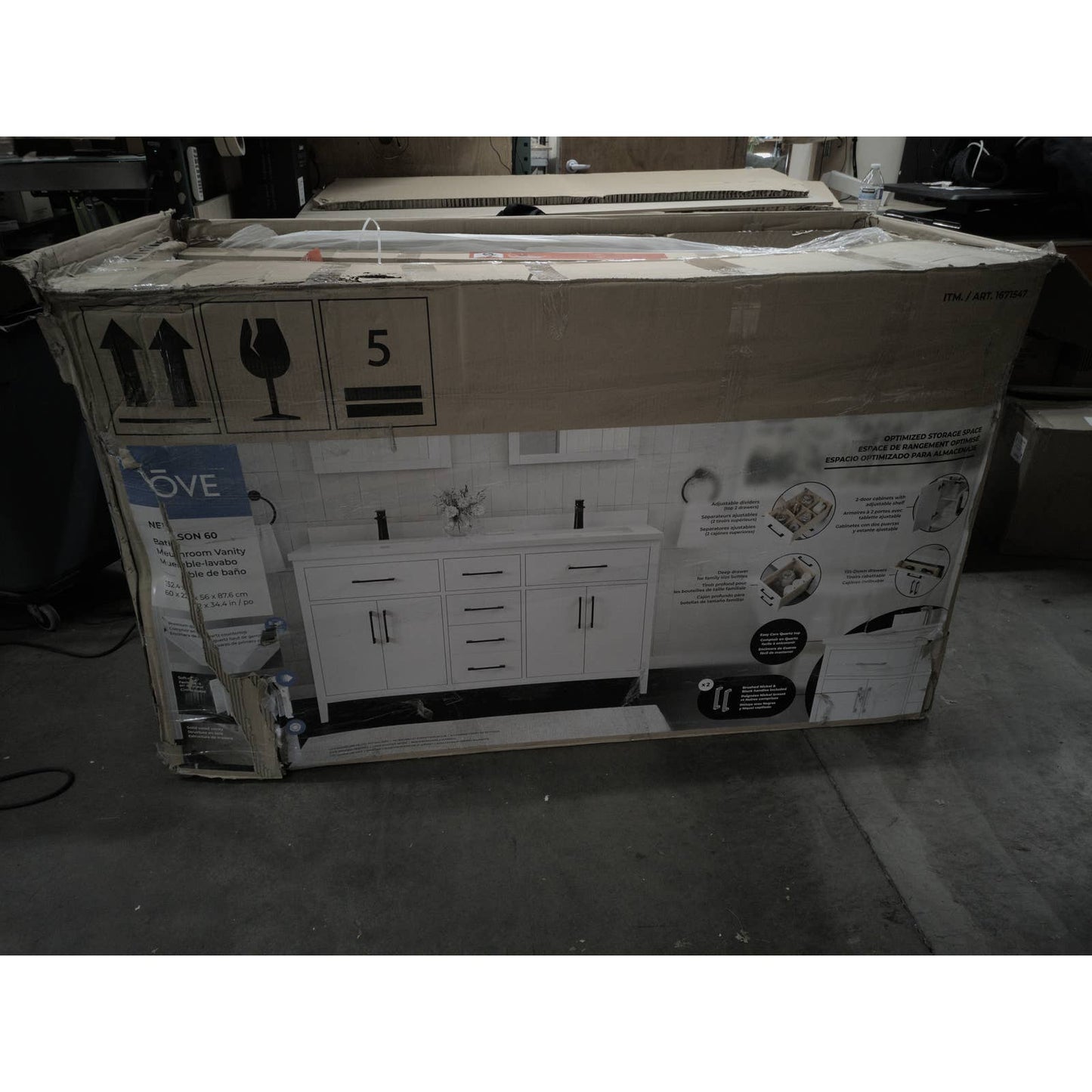 Costco - OVE Decors Nelson 60" Vanity - Retail $799