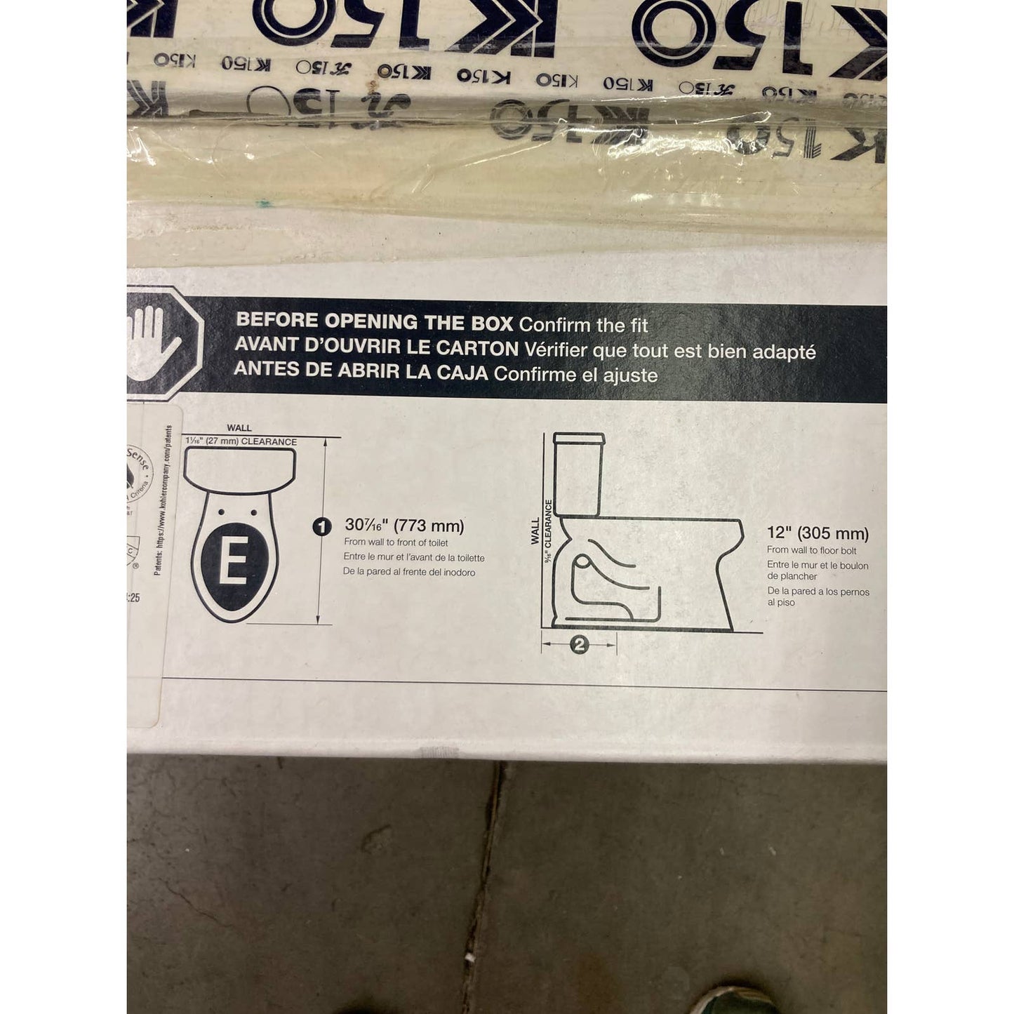 NEW - Kohler Comfort Height 2-Piece Elongated Toilet - Retail $199