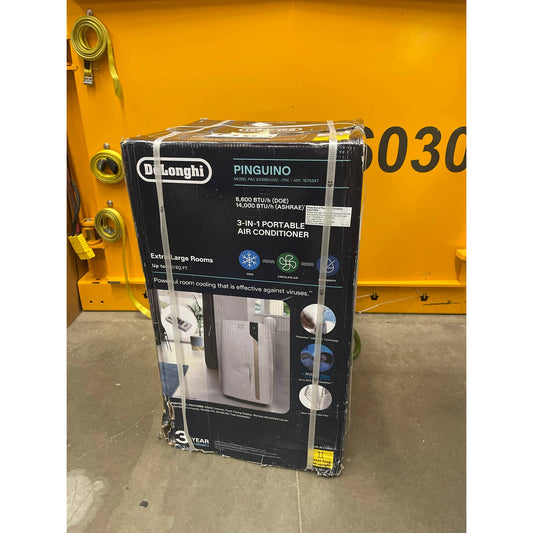 NEW - 14,000 BTU De’Longhi 3-in-1 Pinguino UV-Carelight Portable Air Conditioner - Retail $579