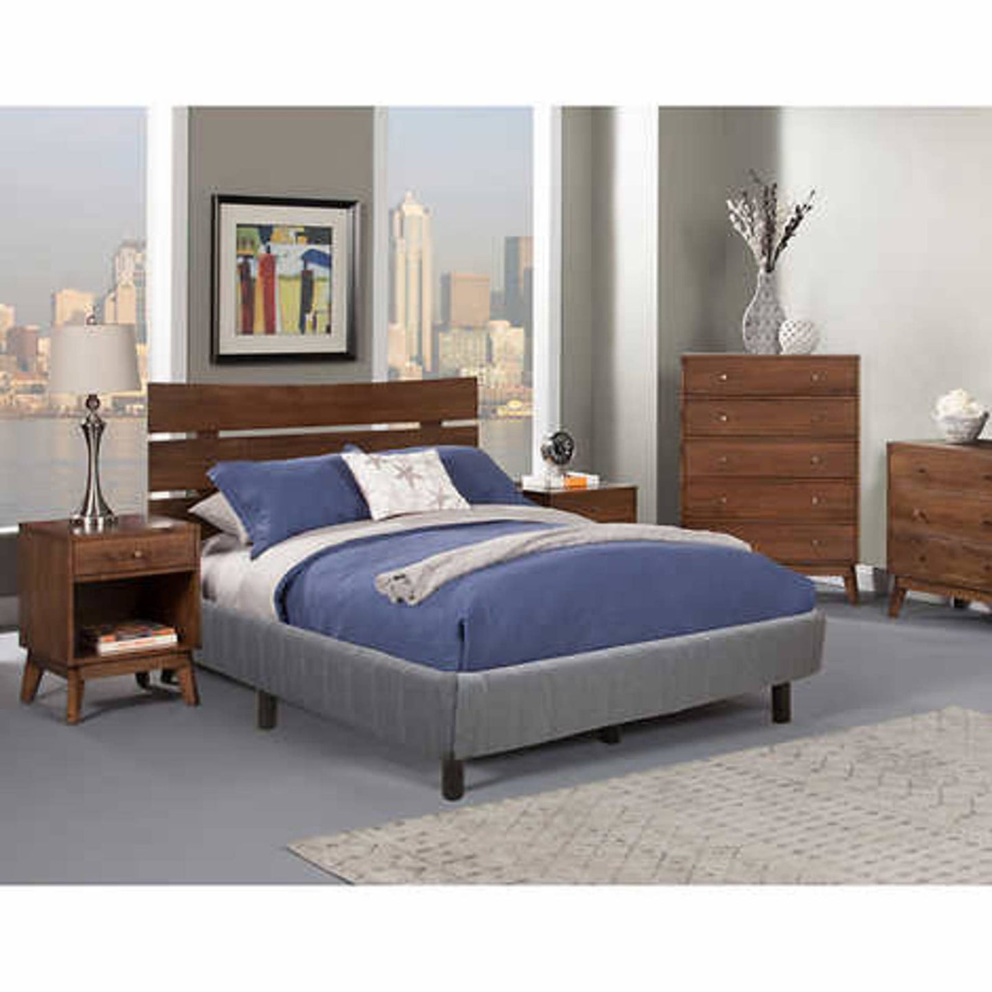 Costco - EnForce 7" KING Metal Box Spring with Headboard Bracket and Legs - Retail $249