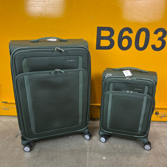 NEW - Samsonite Green Renew 2-piece Softside Set - Retail $199