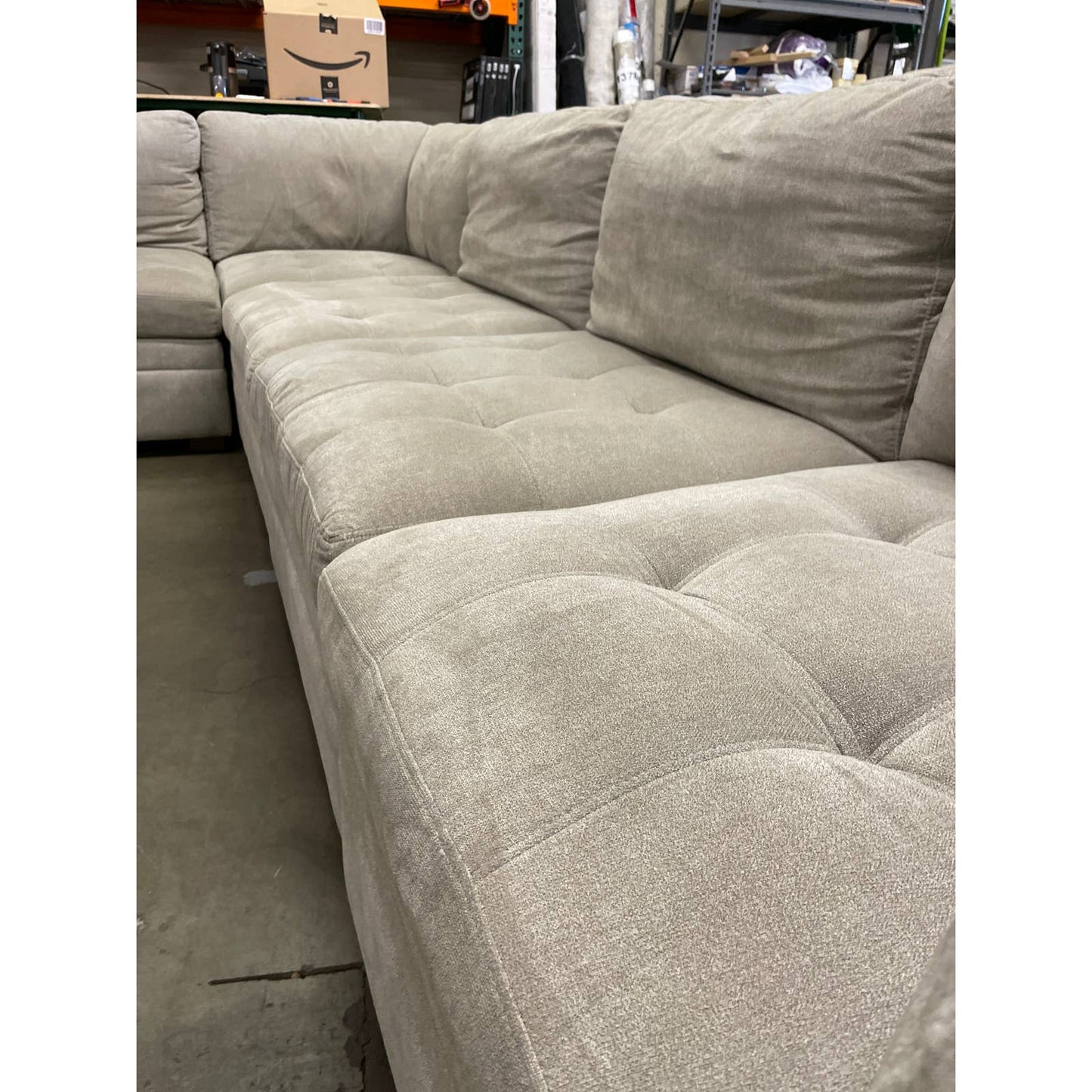 Costco - Thomasville Tisdale Fabric Sectional with Storage Ottoman - Retail $1699