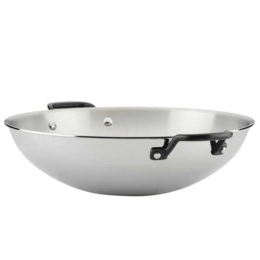 KitchenAid 15” 5-Ply Clad Stainless Steel Wok - Retail $99