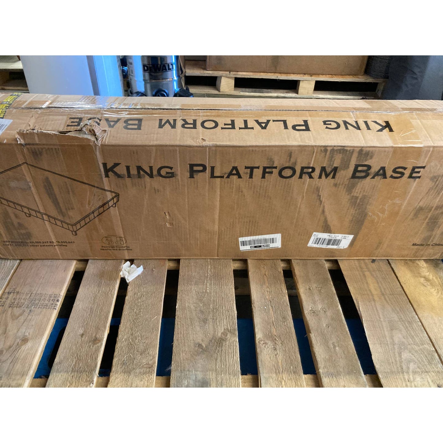 Costco - EnForce 7" KING Metal Box Spring with Headboard Bracket and Legs - Retail $249