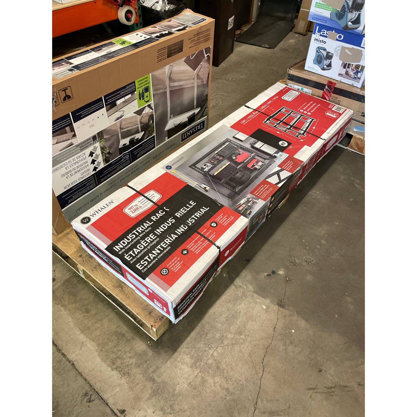 NEW - Costco - Whalen Industrial Rack, 77” x 24” x 72” - Retail $279