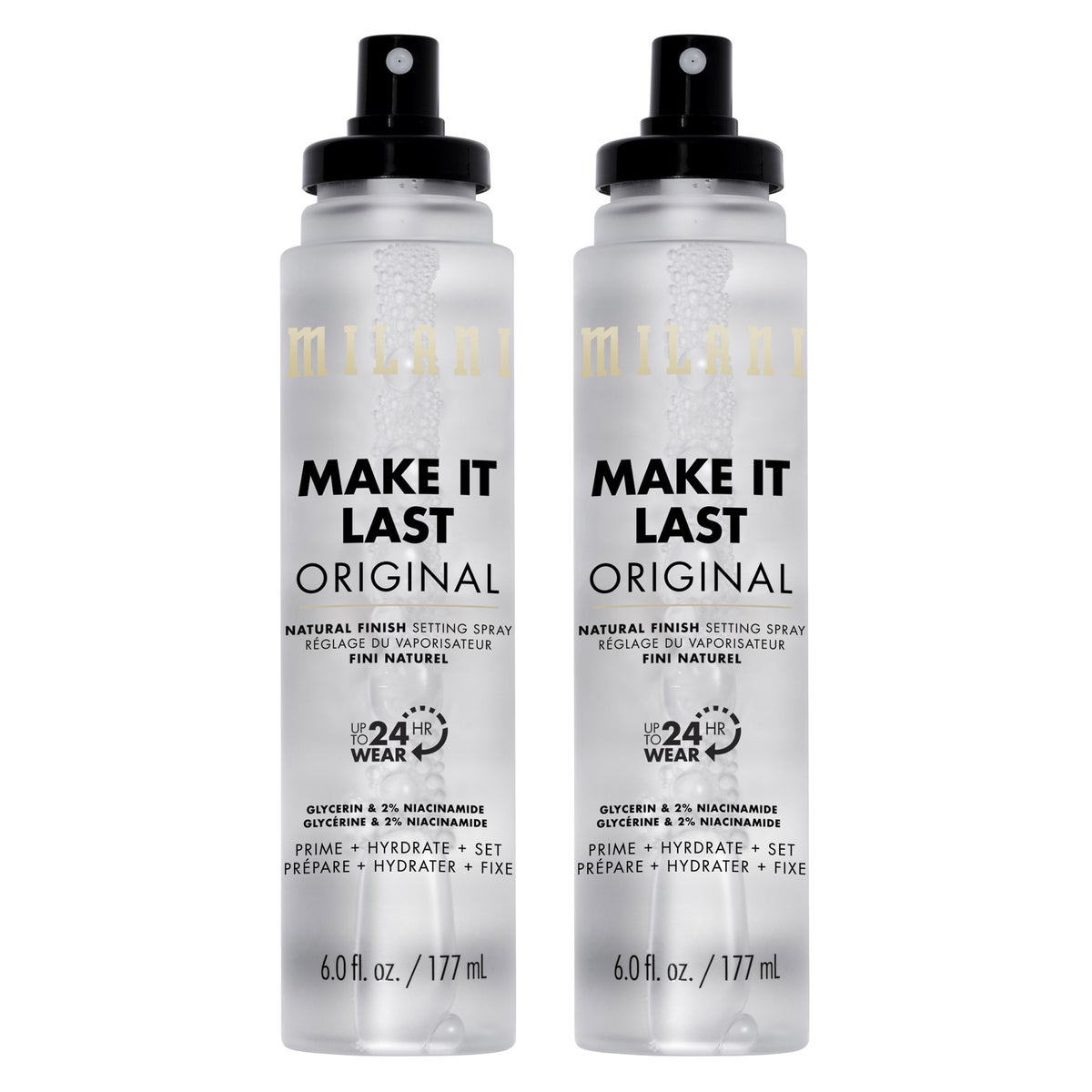 Milani Make it Last Original Natural Finish Setting Spray, 6.0 fl oz, 2-pack