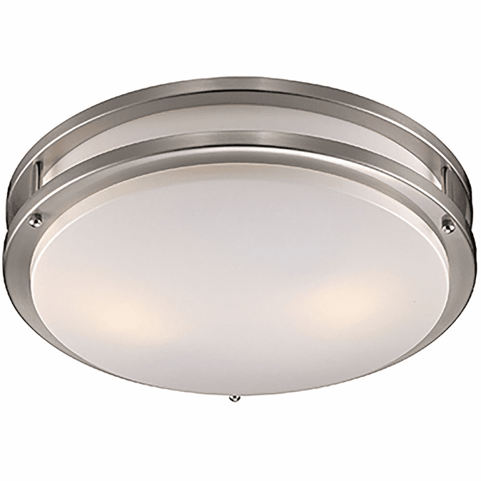 Trans Globe Barnes Contemporary Brushed Nickel 17" Overhead Light Fixture