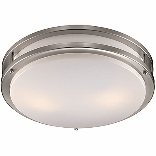 Trans Globe Barnes Contemporary Brushed Nickel 17" Overhead Light Fixture