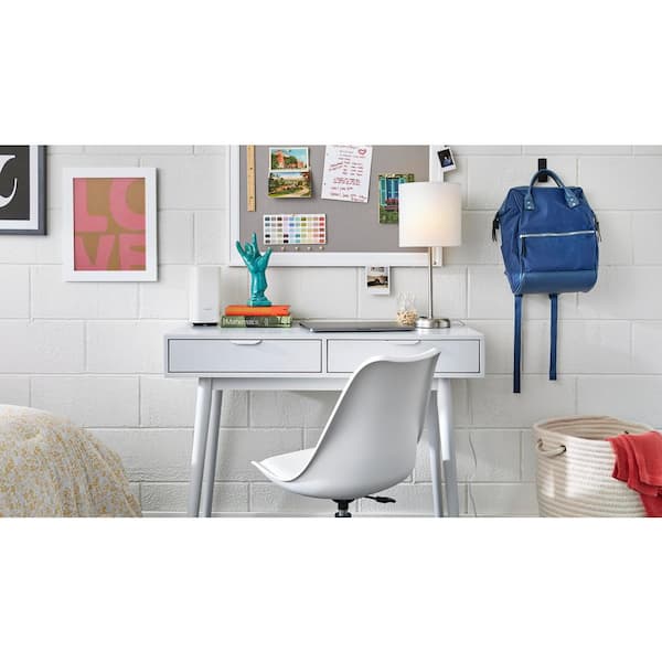 White Wood Desk (39.37 in W. X 31.50 in H.) DK1807222-WHT